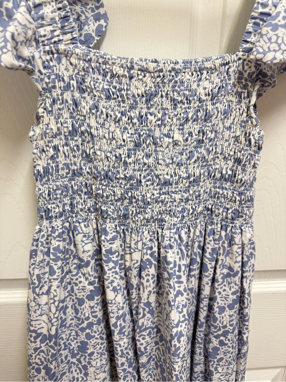O.P.T Blue Spotted Maxi Nap Dress - Picture 3 of 14